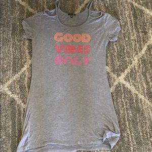 Pajama dress, open shoulder